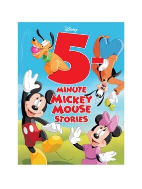 Disney Mickey Mouse 5 Minute Stories Kids Book, Hard Cover